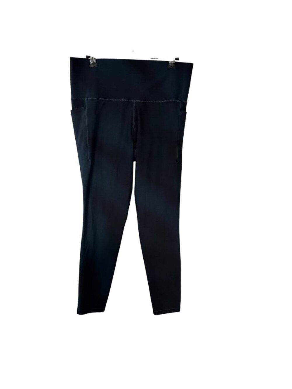 Athleta Salutation Stash Pocket Leggings Tight 985218 Black Gray Size Large
